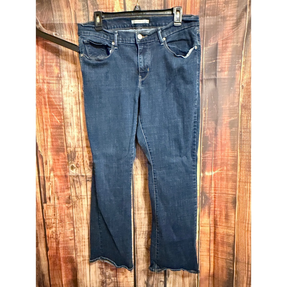 Levis Classic Bootcut Jeans Womens 14S Dark Wash Denim Stretch Pants 39262-0004